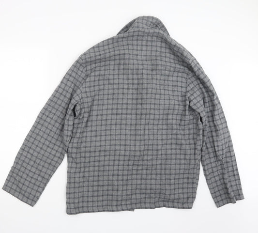 George Mens Clear Button-Up Size M