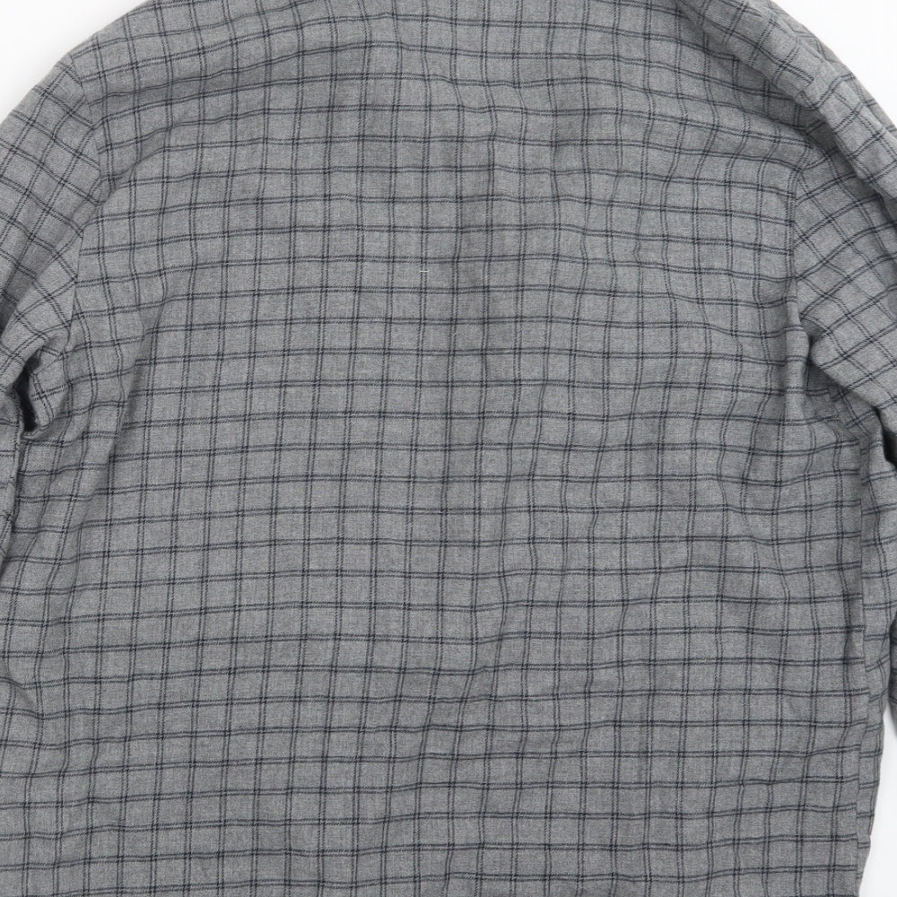 George Mens Clear Button-Up Size M