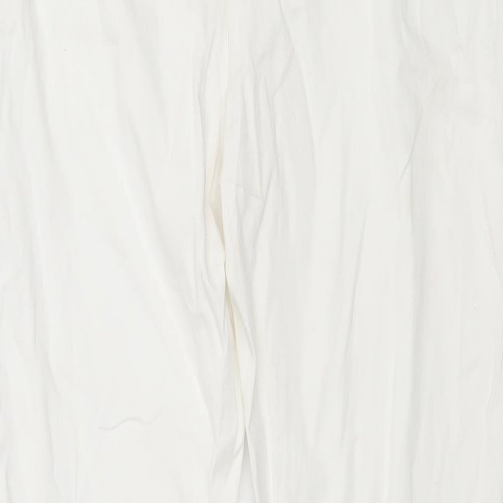 Womens UK Size 12 Atmosphere Regular Fit White Trousers