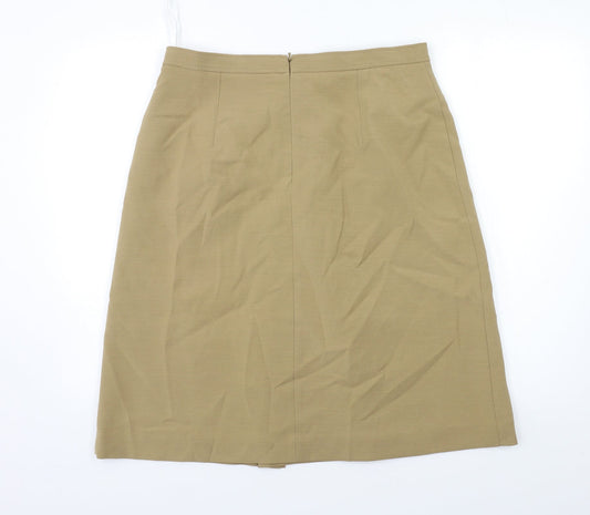 F&F Womens Beige   A-Line Skirt Size 14