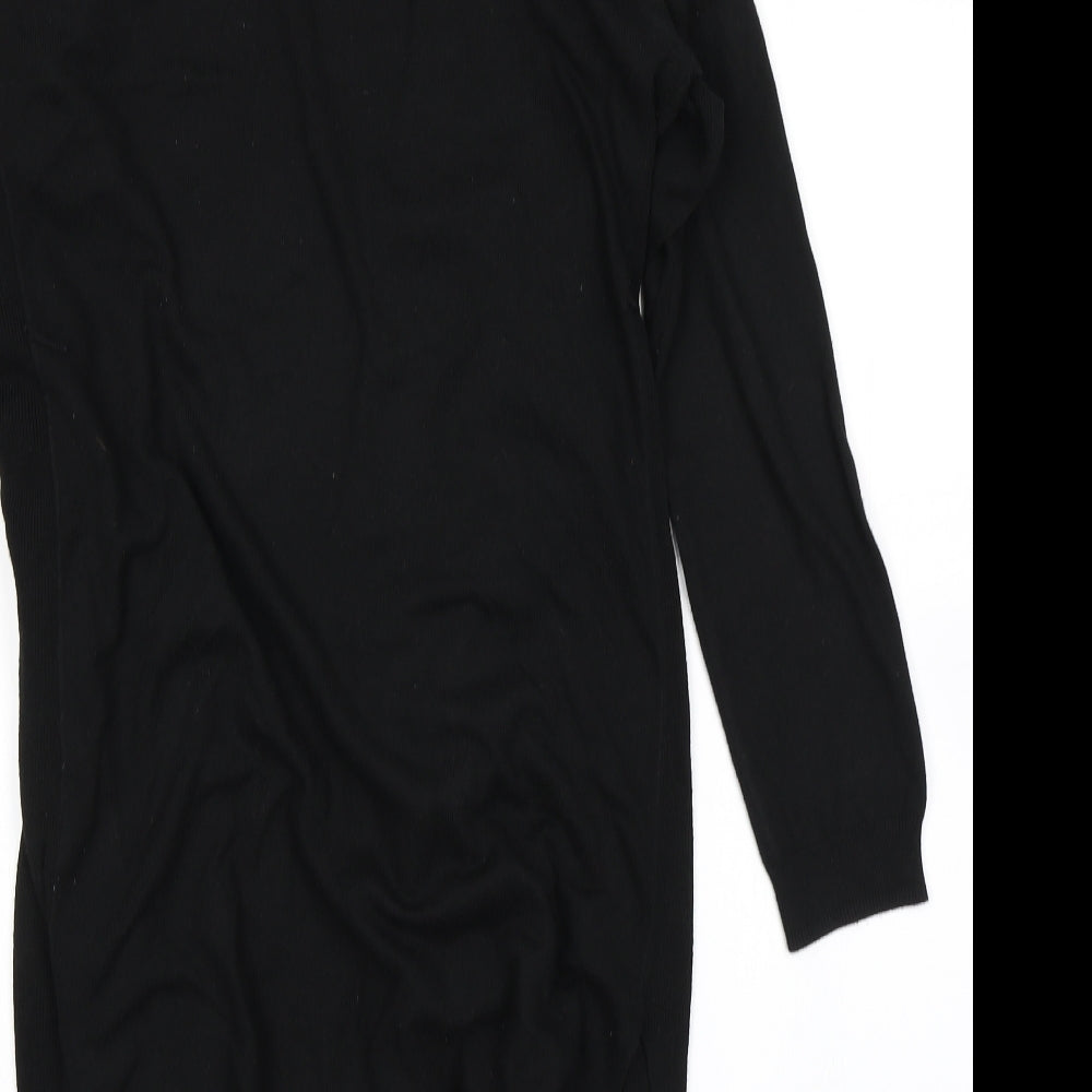 F&F Womens Black Knit Cardigan Jumper Size 10