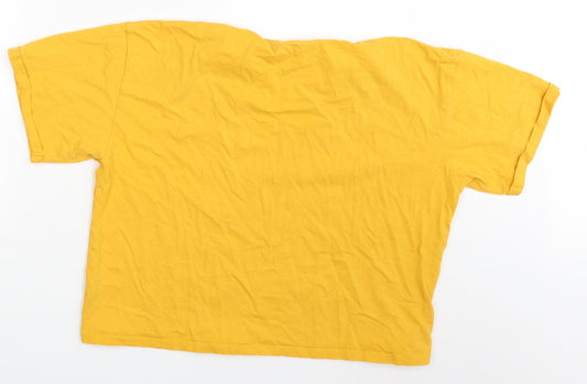 Primark Womens Yellow Basic T-Shirt Size 12