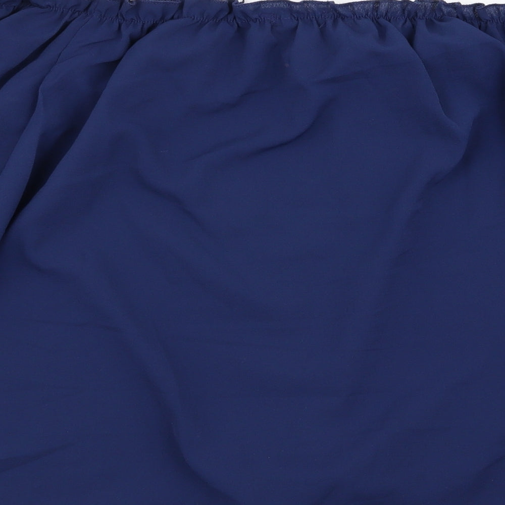 Womens UK Size L chicme Blue Basic Blouse