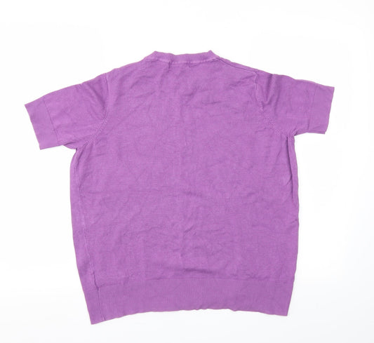 M&S Womens Pink Basic T-Shirt Size 12