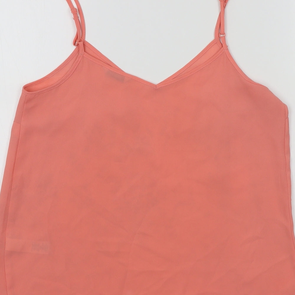 George Womens Pink Colourblock Basic T-Shirt Size 10
