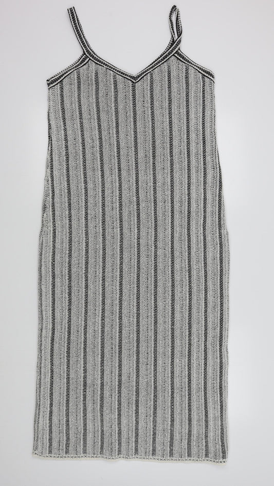 George Womens White Colourblock A-Line Size L