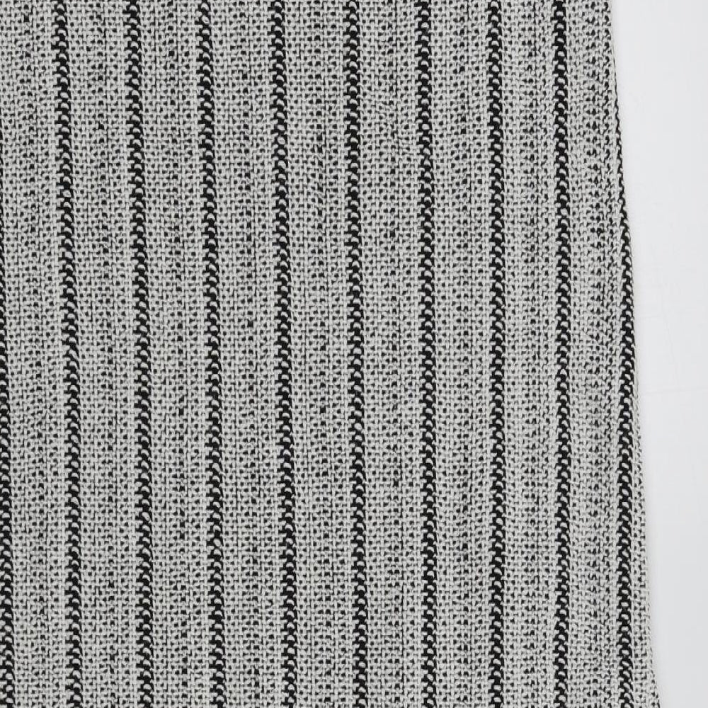 George Womens White Colourblock A-Line Size L