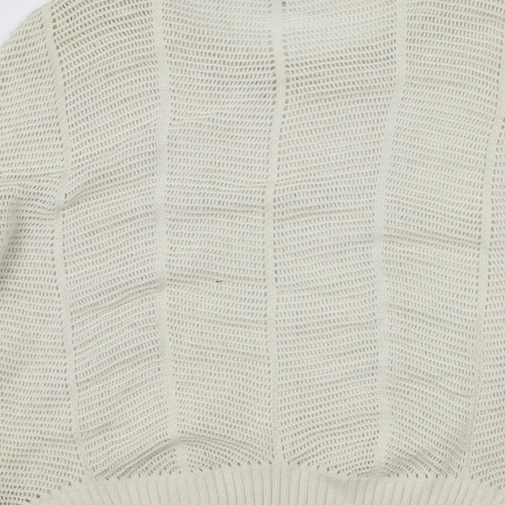 Womens UK Size 18 New Look White Pullover Jumper