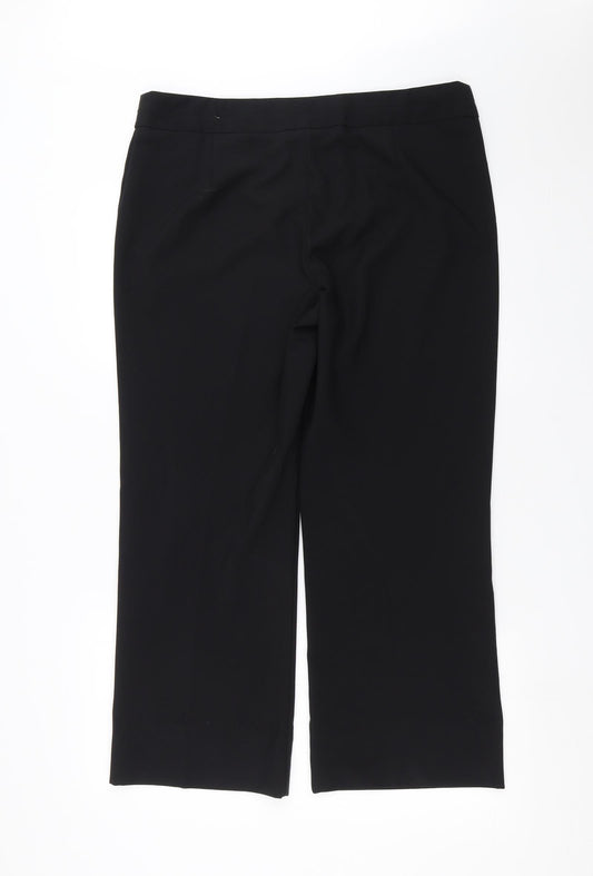 George Womens Black Trousers Size 16 L27 in