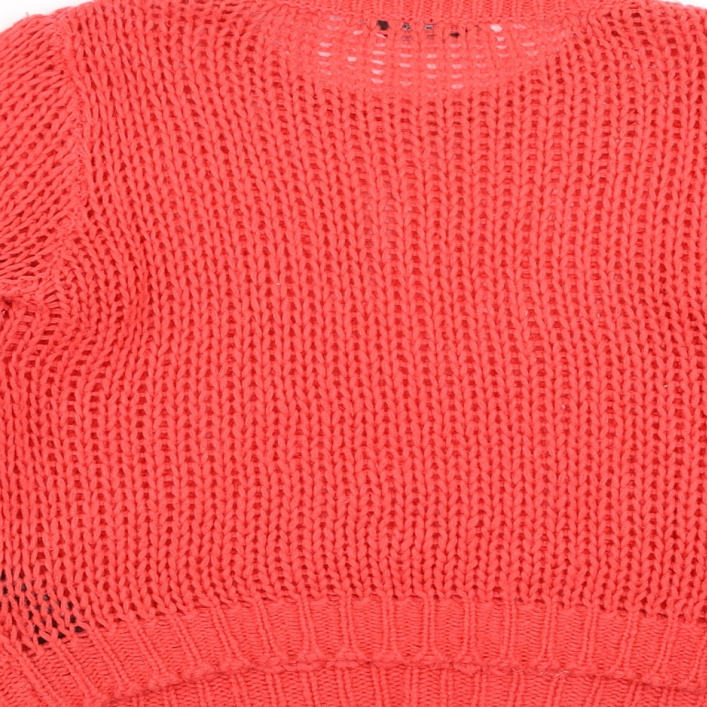 Womens UK Size 14 Dorothy Perkins Red Pullover Jumper