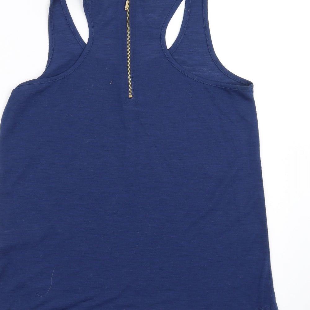 Womens UK Size 12 New Look Blue Basic Tank