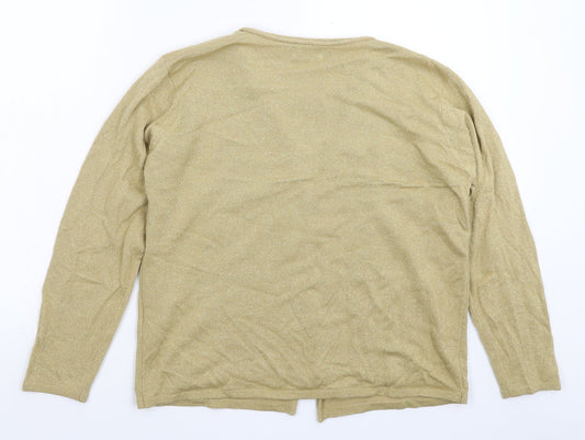 Womens UK Size M Bonmarché Gold Pullover Jumper
