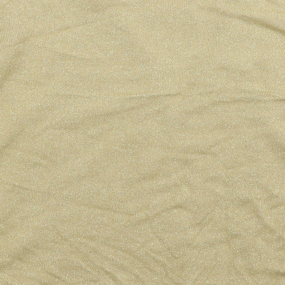 Womens UK Size M Bonmarché Gold Pullover Jumper