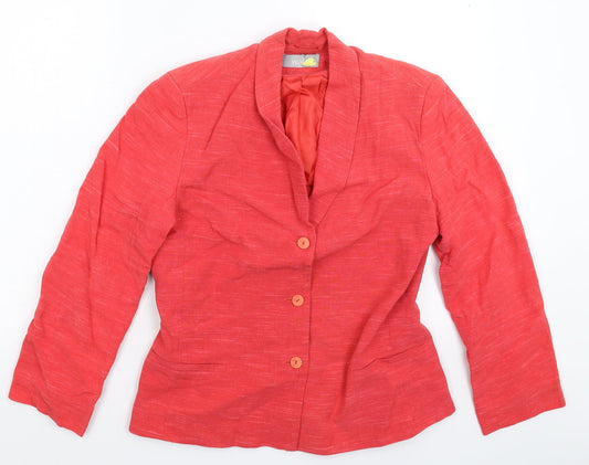 Womens UK Size 12 Wallis Regular Pink Suit Jacket