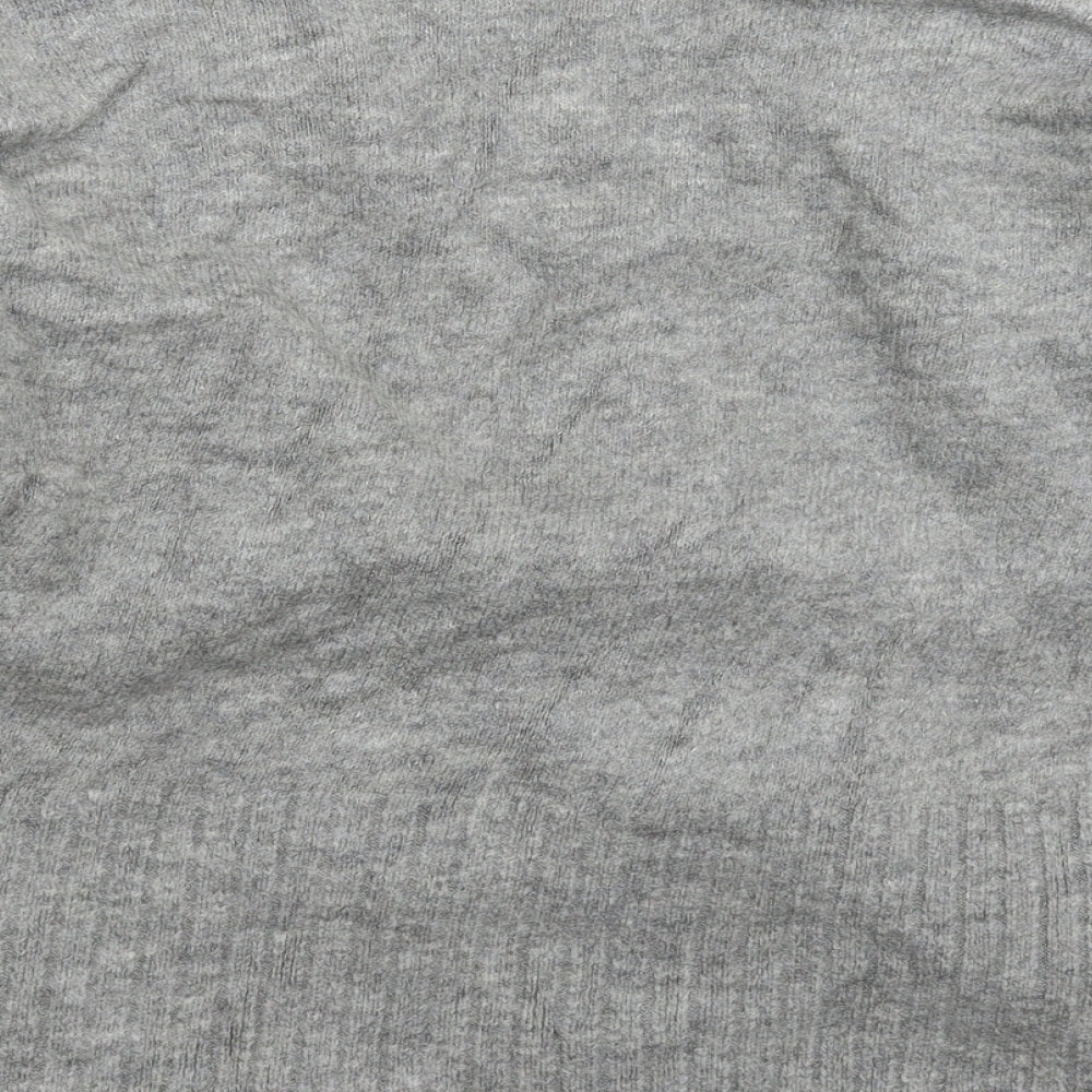 George Womens Grey Knit Pullover Jumper Size M