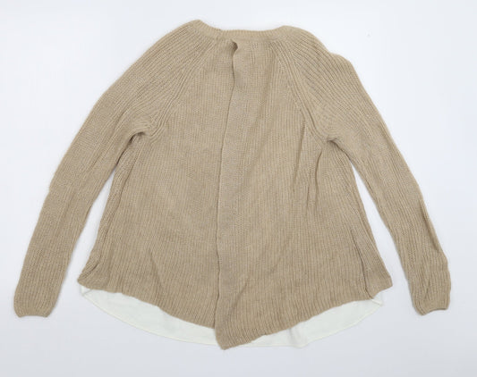 Womens UK Size 12 Marks and Spencer Beige Pullover Jumper