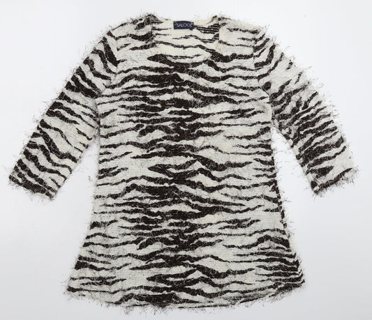 Womens UK Size 10 Saloos Multicoloured Pullover Jumper