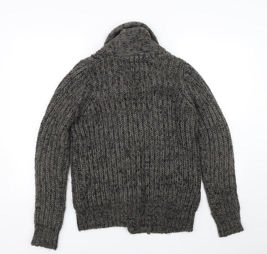 Womens UK Size 8 New Look Grey Cardigan Jumper