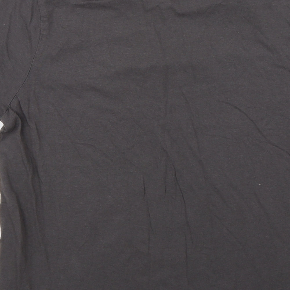 Womens UK Size S Preworn Grey Basic T-Shirt