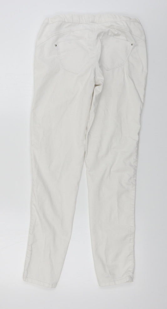 denim co Womens White Skinny Jeans Size 28 in L28 in