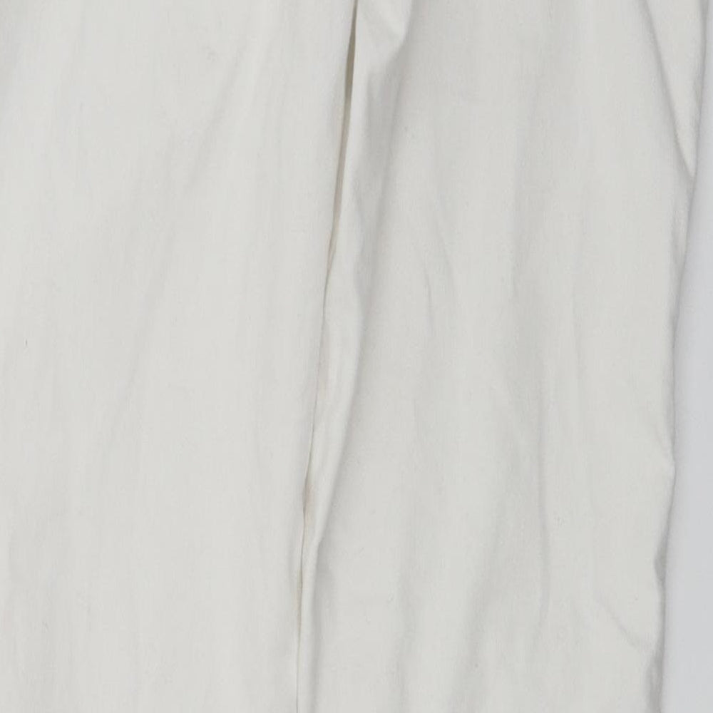 denim co Womens White Skinny Jeans Size 28 in L28 in