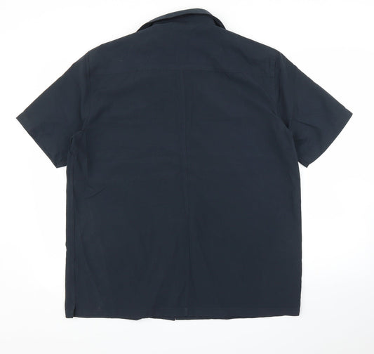 Red Herring Mens Blue Button-Up Size L