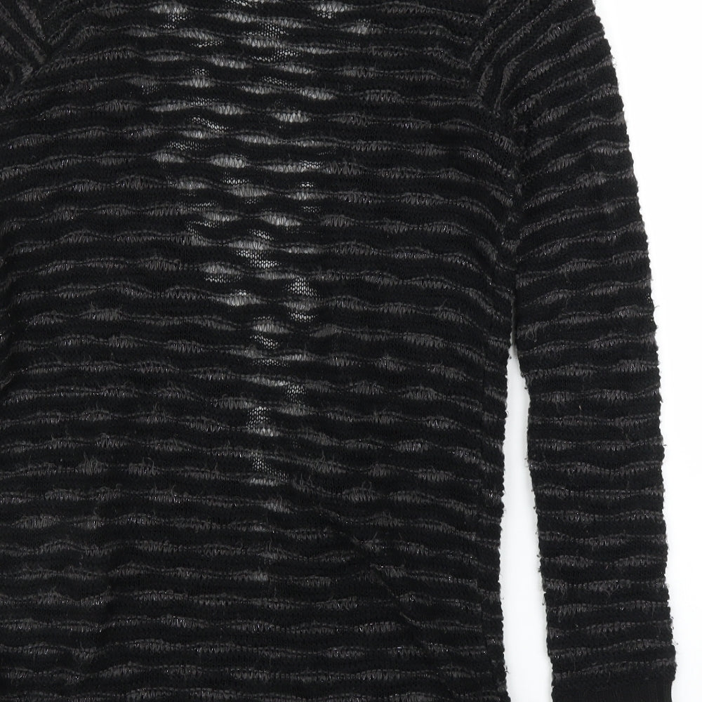 F&F Womens Black Cardigan Jumper Size 8