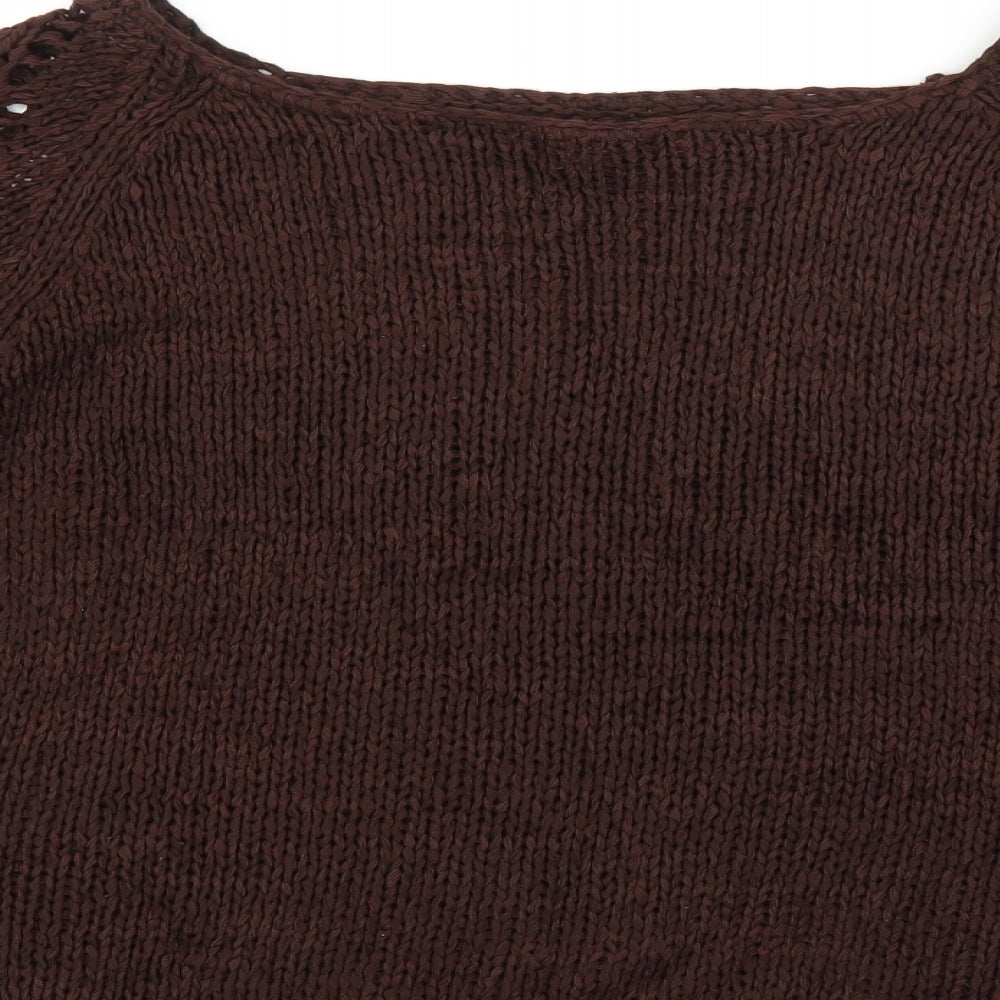 Sydney Easton Womens Brown Pullover Jumper Size XL