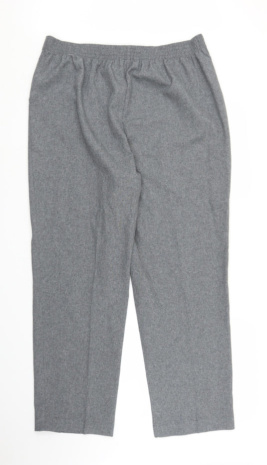 Bonmarché Womens Grey Trousers Size 18 L28 in