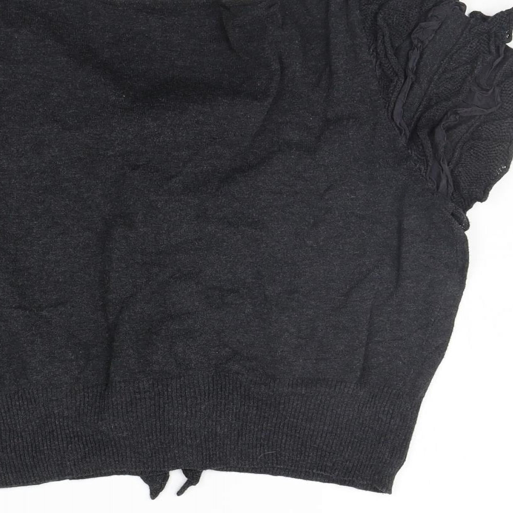 Womens UK Size 10 Marks and Spencer Grey Basic T-Shirt