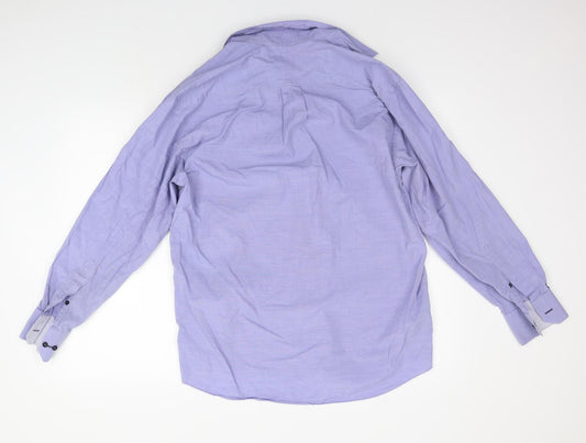 AUTIN REED Mens Blue Button-Up Size M