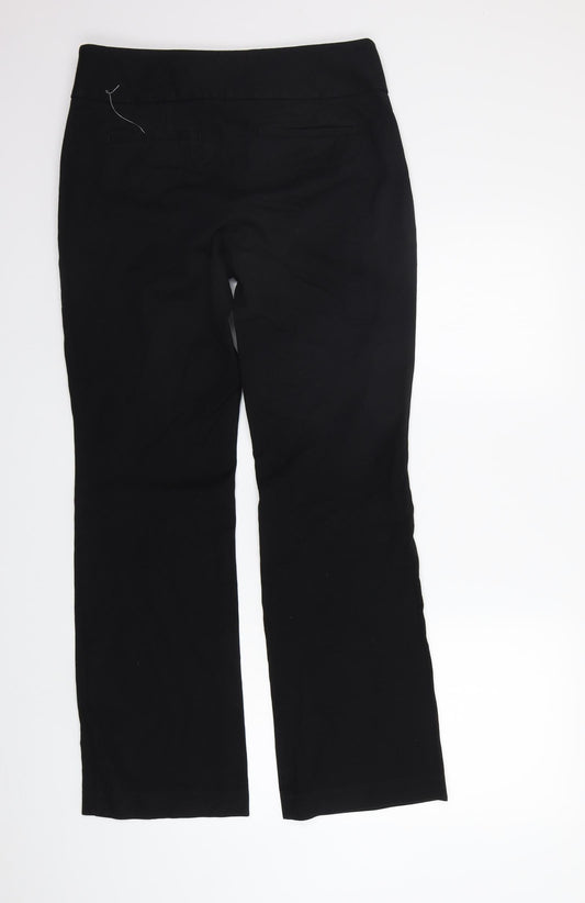 LOFT Womens Black Trousers Size 8 L29 in