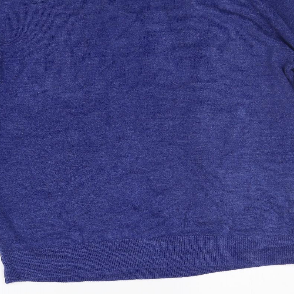 Cedar Wood State Mens Blue Pullover Jumper Size L