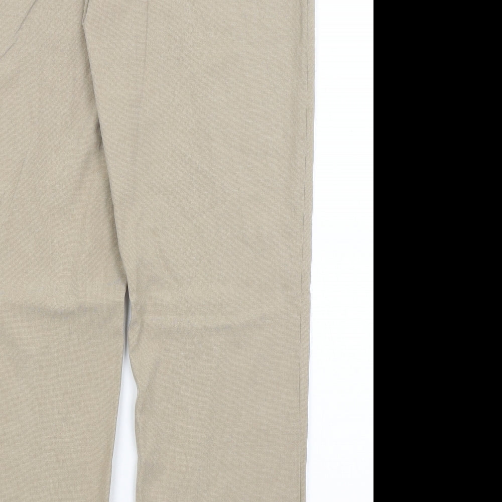 Womens UK Size 16 NEXT Regular Fit Beige Trousers