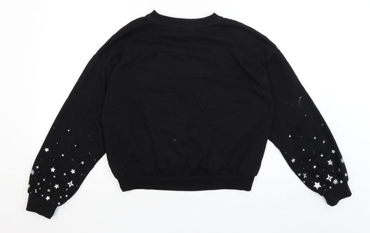 Womens UK Size 12 H&M Black Pullover Jumper