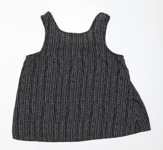 Womens UK Size 10 Atmosphere Black Basic Blouse