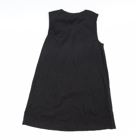 Preworn Womens Black A-Line Size M