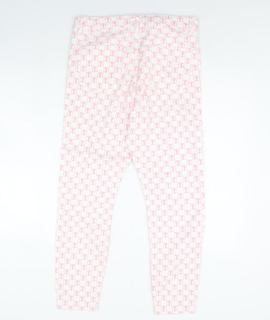 ASOS Womens White Geometric Denim Skinny Jeans Size 34 in L32 in