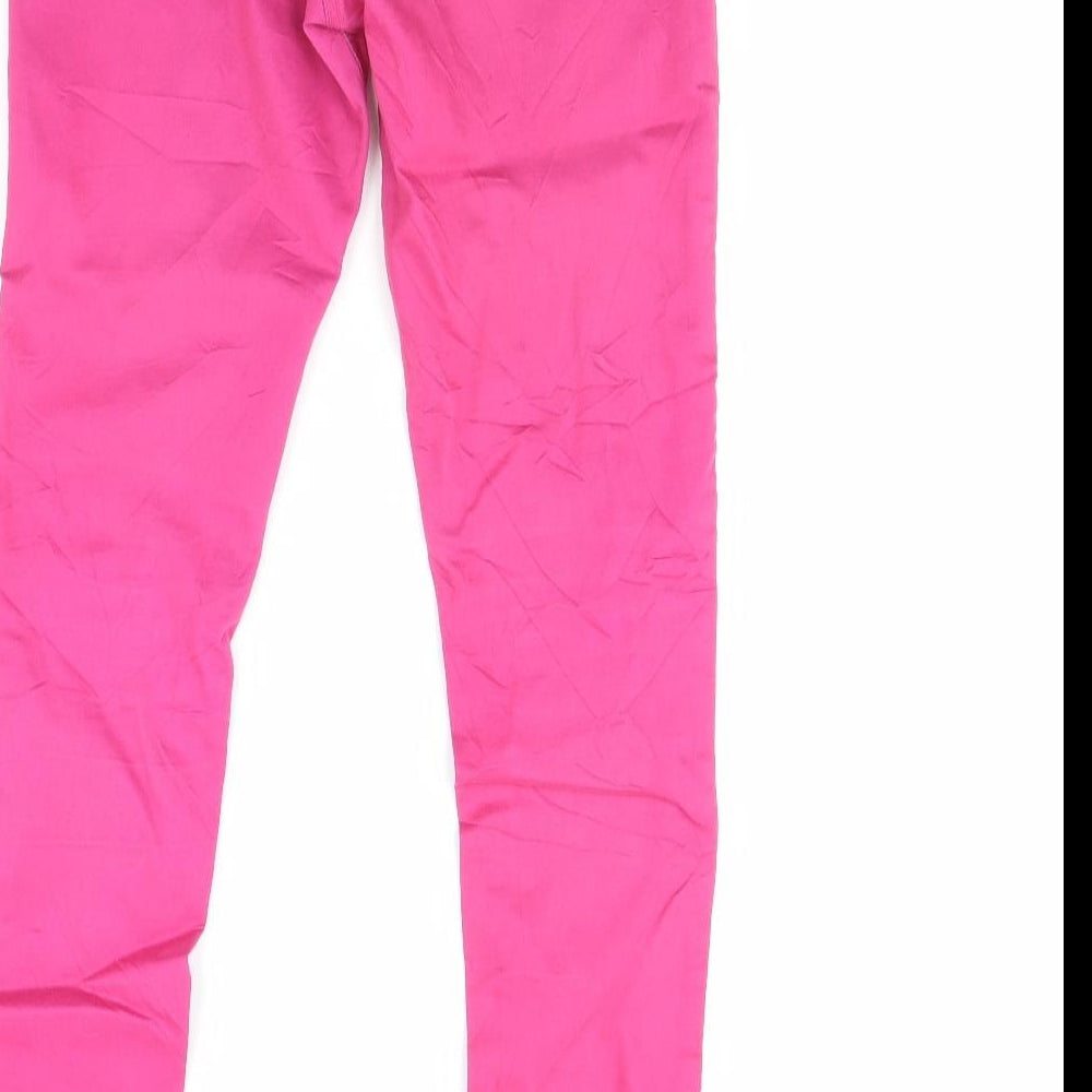 love 2 laugh Womens Pink Denim Skinny Jeans Size 26 in L29 in