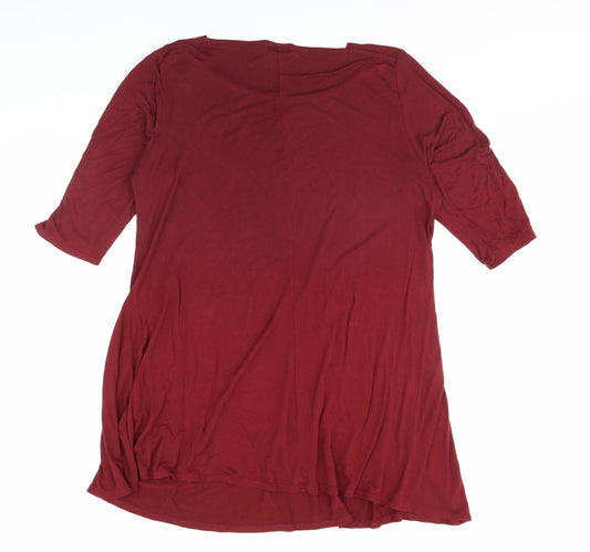 Yours Womens Red Mini Size 18