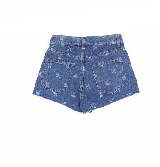 Divided Womens Blue  Denim Cut-Off Shorts Size 6