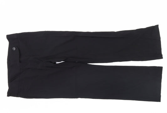 Womens UK Size 36 in AMARANTO Regular Fit Dress Pants Black Trousers