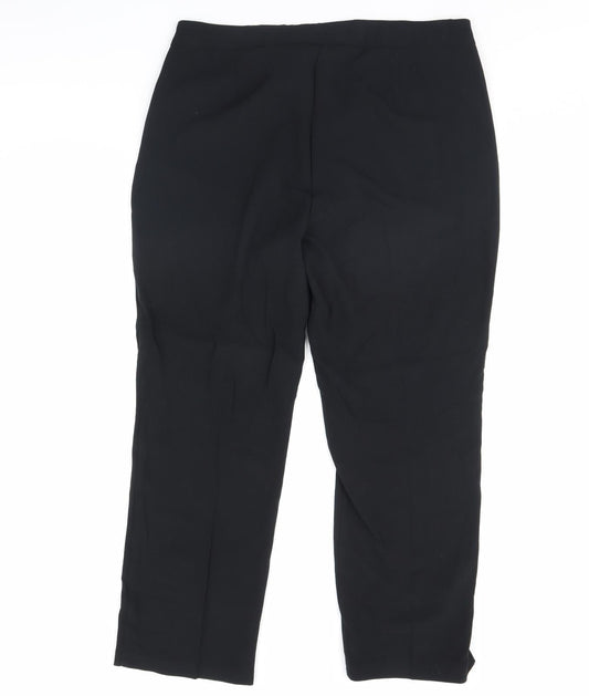 M&s Womens Black Dress Pants Trousers Size 37 in L30 in