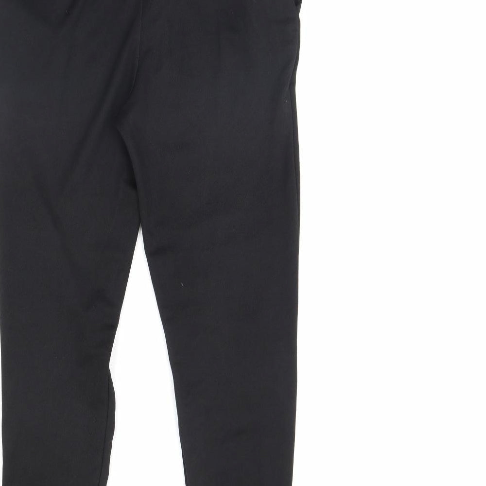 Womens UK Size 8 Boohoo Regular Fit Dress Pants Black Trousers