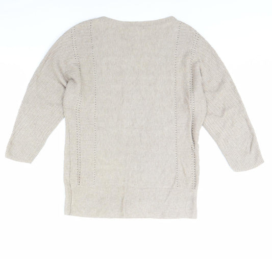 George Womens Beige Pullover Jumper Size 10