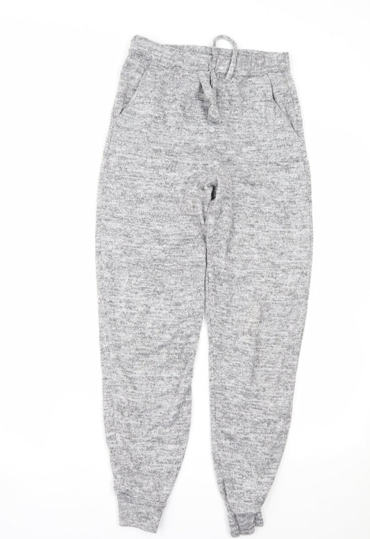 Womens UK Size 8 PRETTYLITTLETHING Regular Fit Snow Pants Grey Trousers