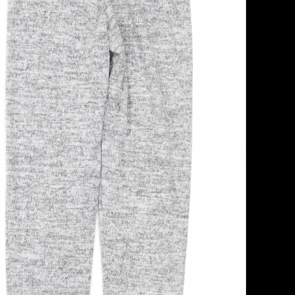 Womens UK Size 8 PRETTYLITTLETHING Regular Fit Snow Pants Grey Trousers