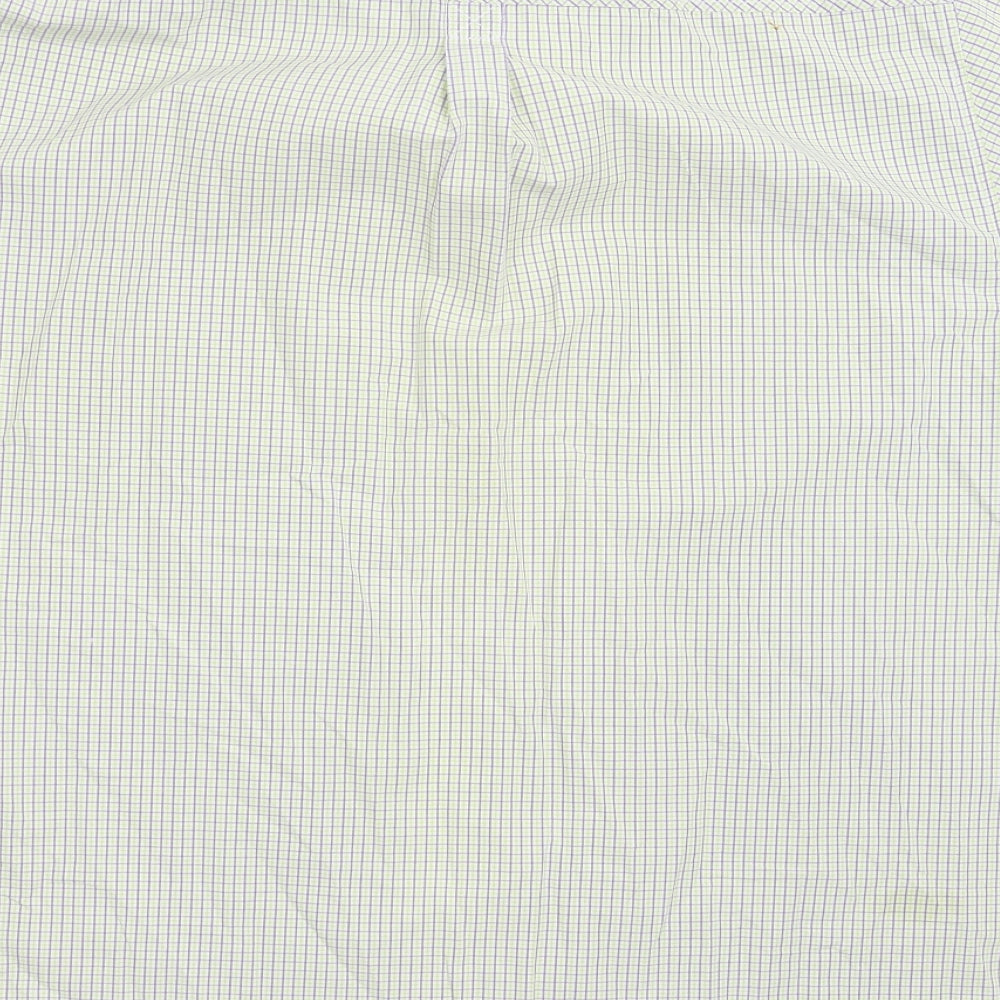 Mens UK Size XL Haggar Multicoloured Button-Up Short Sleeve Casual Shirt