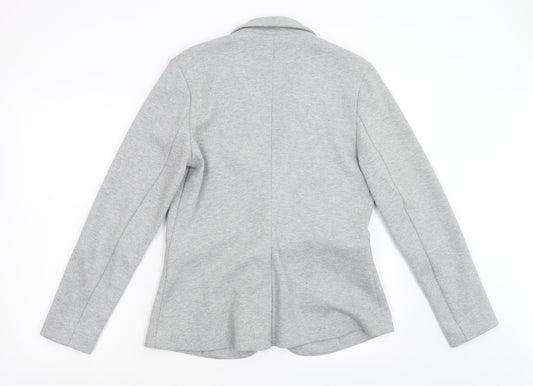 Womens UK Size S Preworn Regular Grey Blazer