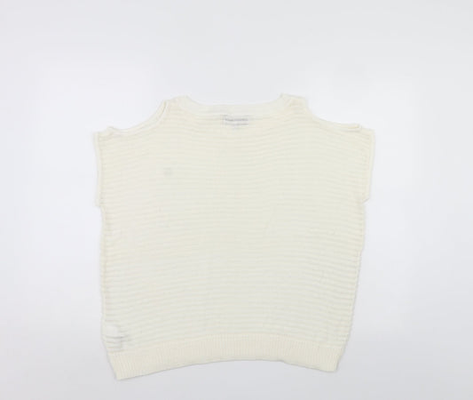 Womens UK Size 12 NEXT White Pullover Jumper